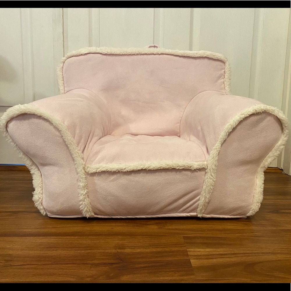 faux shearling anywhere chair slip cover